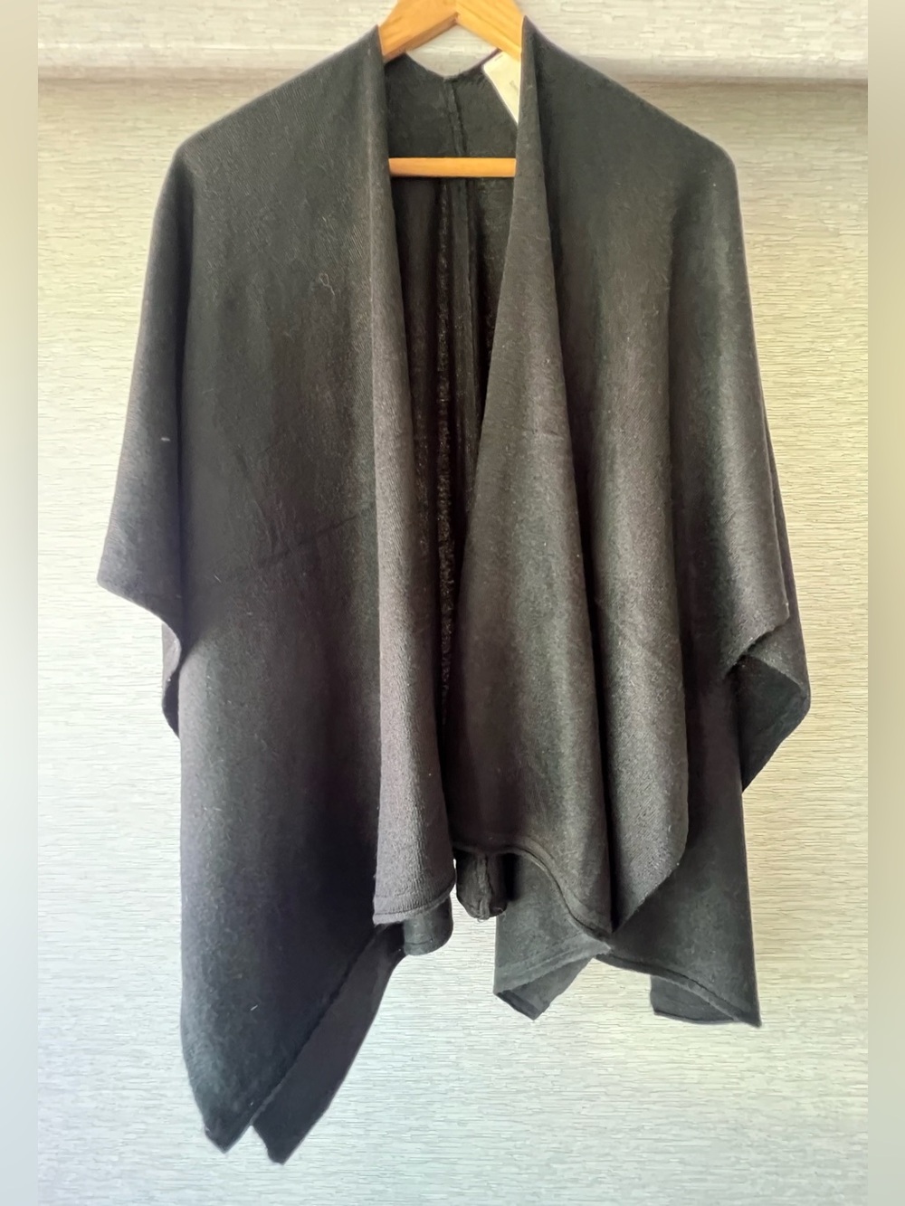 Simply Noelle Beautiful Black Open-Front Shawl Wrap ~ Cardigan 🥰